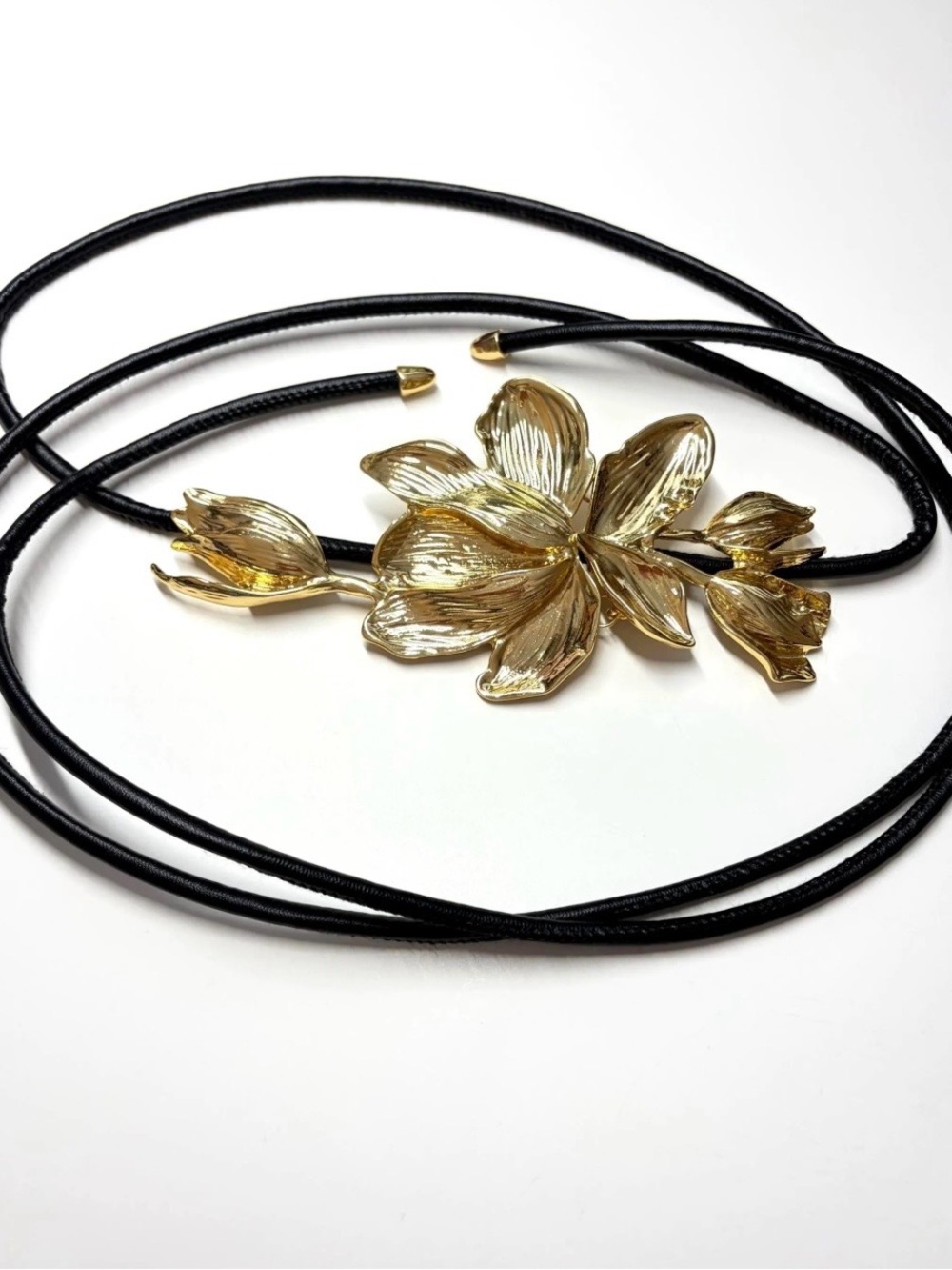 Floral Gold metal belt